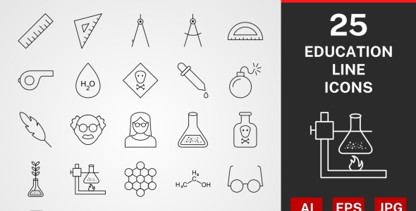 Набор иконок на тему графика