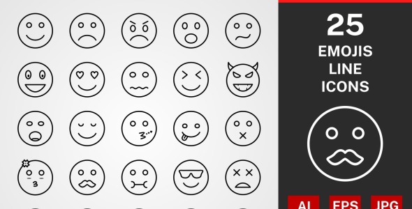 Набор иконок на тему графика