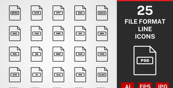 Набор иконок на тему графика