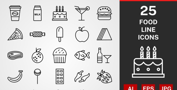 Набор иконок на тему графика