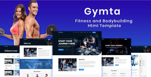 Fitness &amp; Bodybuilding Html Website Template
