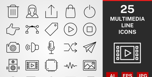 Набор иконок на тему графика