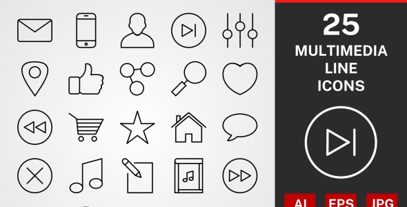 Набор иконок на тему графика