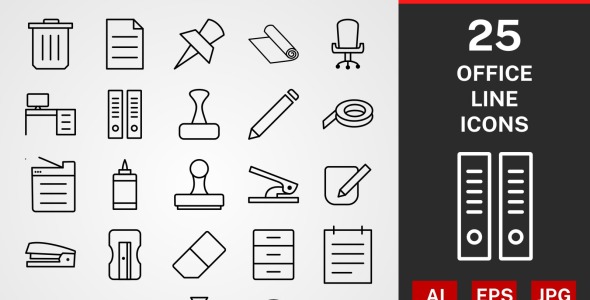 Набор иконок на тему графика