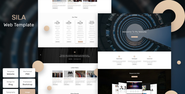 PSD шаблон на тему дизайн и фотография