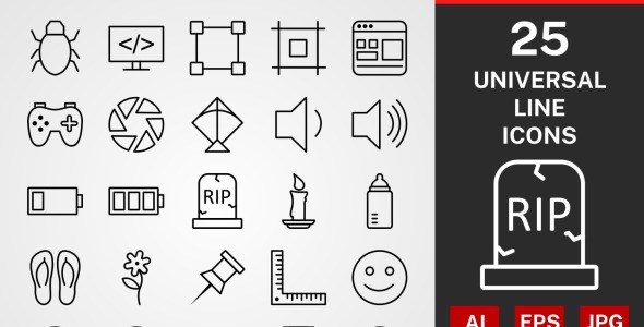 Набор иконок на тему графика