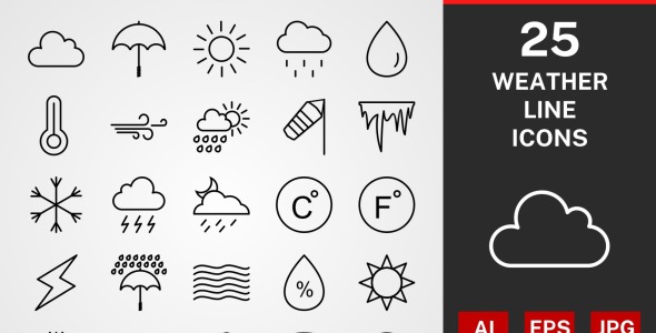 Набор иконок на тему графика
