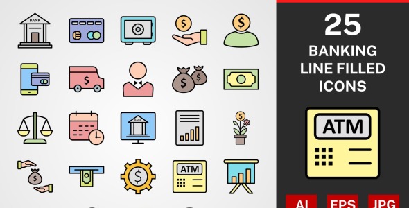 Набор иконок на тему графика