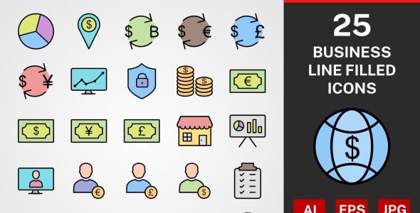 Набор иконок на тему графика