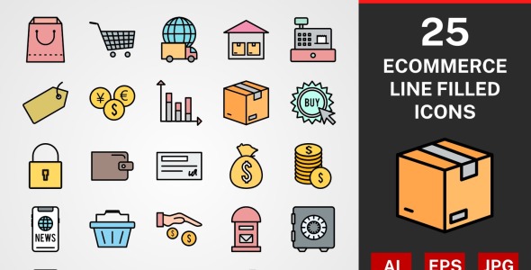 Набор иконок на тему графика