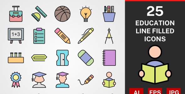 Набор иконок на тему графика