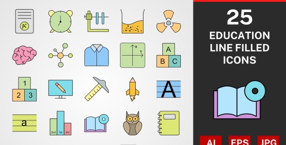 Набор иконок на тему графика