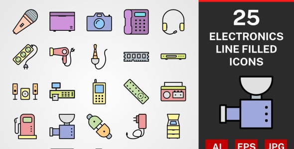 Набор иконок на тему графика