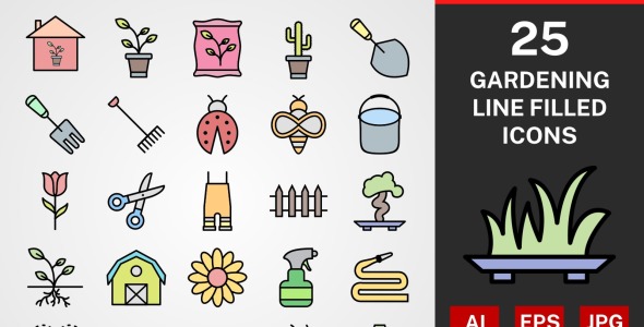 Набор иконок на тему графика