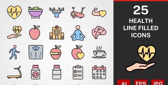 Набор иконок на тему графика