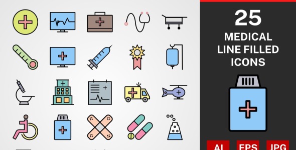 Набор иконок на тему графика