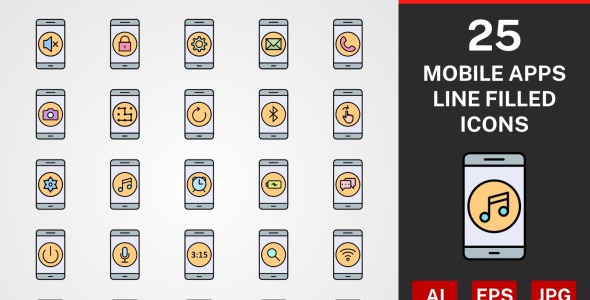 Набор иконок на тему графика