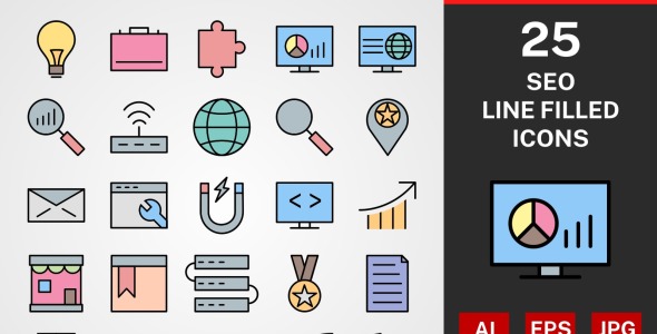 Набор иконок на тему графика