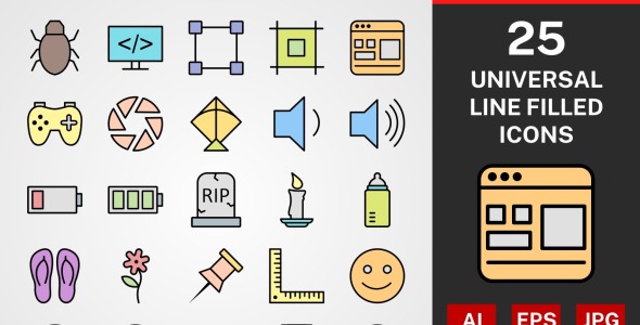 Набор иконок на тему графика