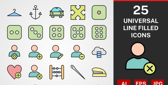 Набор иконок на тему графика