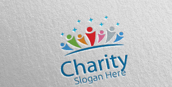 Шаблон логотипа на тему графика