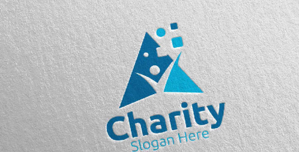 Шаблон логотипа на тему графика