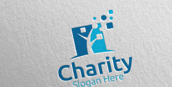 Шаблон логотипа на тему графика