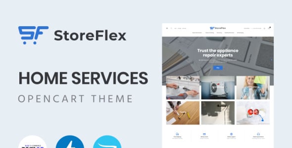 Storeflex Home Services OpenCart Template