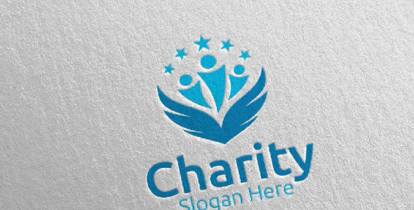 Шаблон логотипа на тему графика