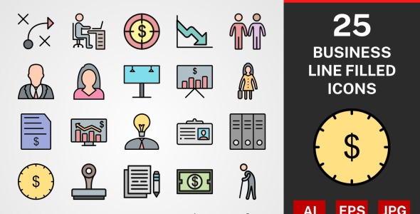 Набор иконок на тему business