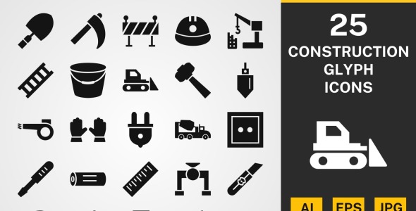 Набор иконок на тему industrial