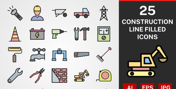 Набор иконок на тему industrial