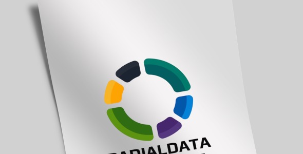 Шаблон логотипа на тему графика