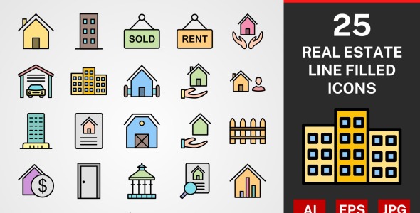 Набор иконок на тему city