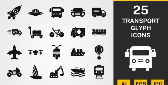 Набор иконок на тему transport