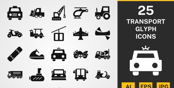 Набор иконок на тему transport