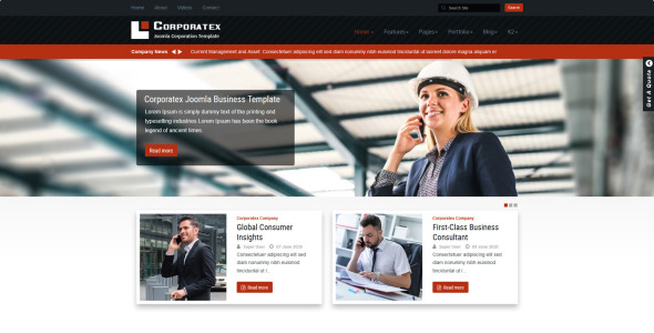 корпоративный шаблон joomla