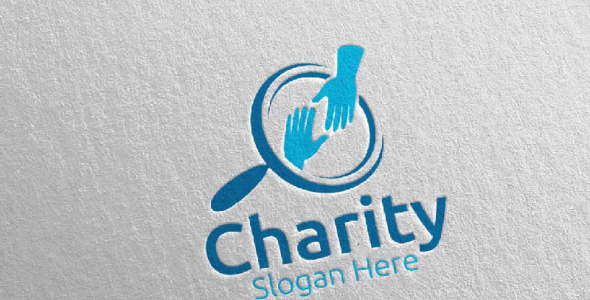 Шаблон логотипа на тему графика