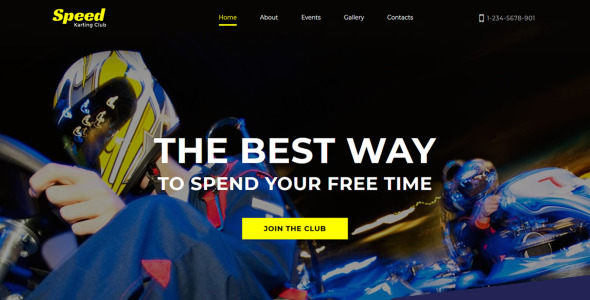 шаблон karting club moto cms 3