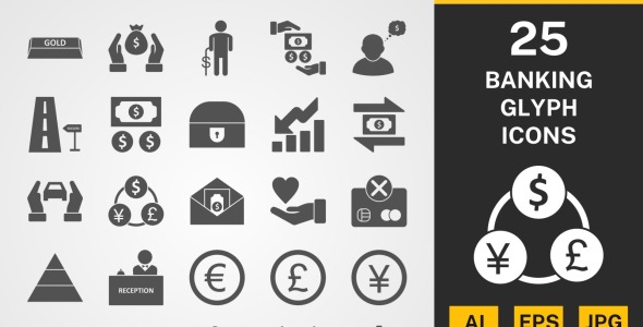 Набор иконок на тему финансы