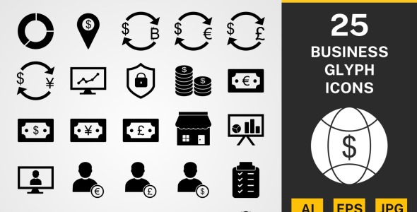 Набор иконок на тему финансы