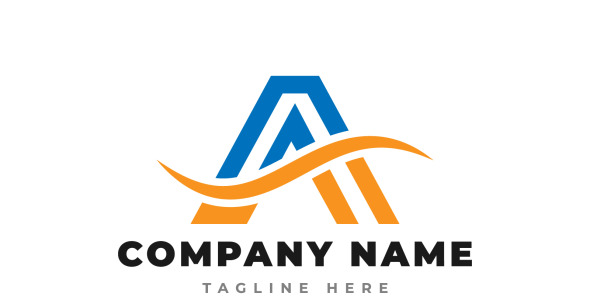 Шаблон логотипа на тему графика