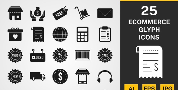 Набор иконок на тему shopping