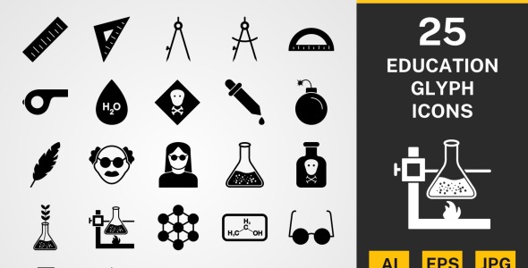 Набор иконок на тему science