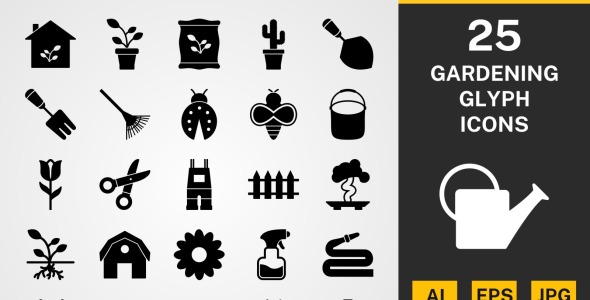 Набор иконок на тему nature