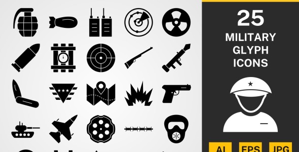 Набор иконок на тему military