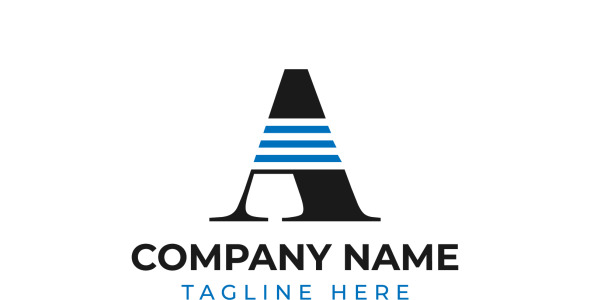 Шаблон логотипа на тему графика