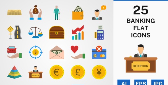 Набор иконок на тему финансы