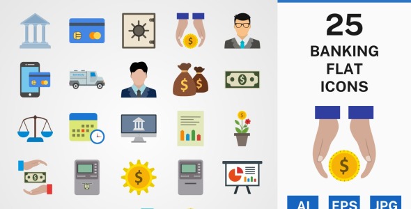 Набор иконок на тему финансы