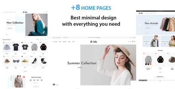 Blue Fashion Store Shopify Theme
